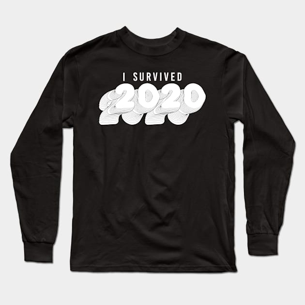 I SURVIVED 2020 Long Sleeve T-Shirt by Izakmugwe